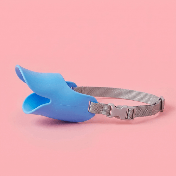 Muselière Chien Bec de Canard Chien store bleue pour petit chien avec boucle de fermeture rapide