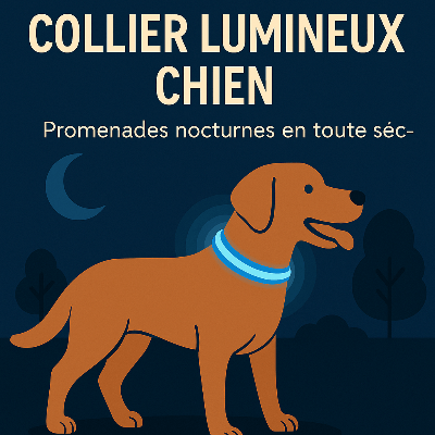Collier Lumineux Chien : Promenades Nocturnes en Toute Sécurité - Chien store