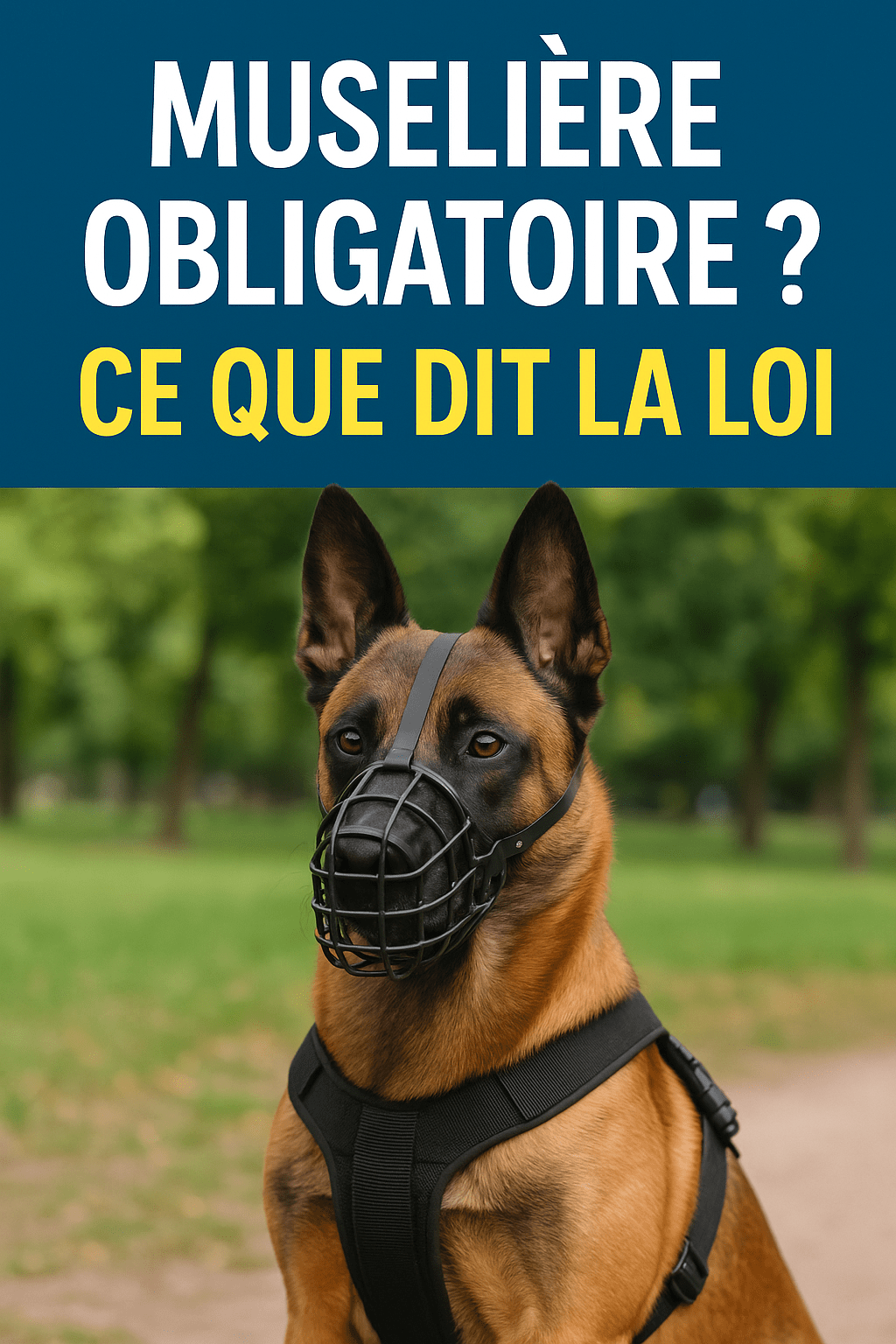 Malinois & muselière : obligation ou précaution ? Tout ce que vous devez vraiment savoir - Chien store