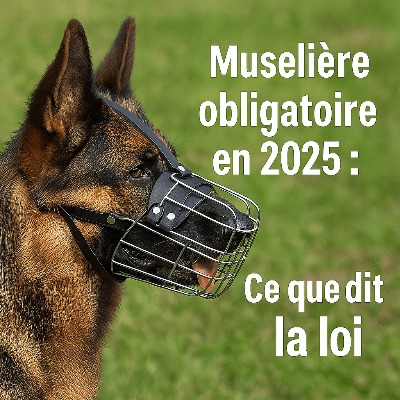 Quel chien doit porter une muselière ? Ce que dit la loi en 2025 - Chien store