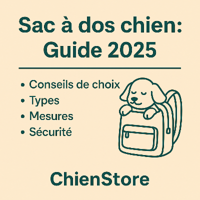 sac a dos chien guide 2025 conseils choix types mesures securite - chienstore