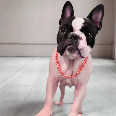 Collier chaine chien or rose design luxe fermeture renforcée durable - Cuba™ - Chien store