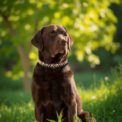 collier chien cuir taille m pour chiens moyens beagle cocker style et robustesse