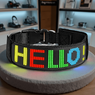 Collier lumineux chien connecté  