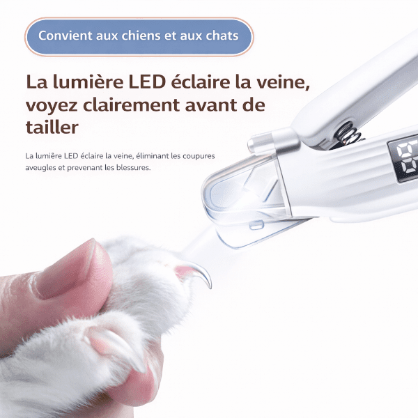 Tête de coupe en acier haute dureté pour coupe-griffes chien, précise et sans fissure