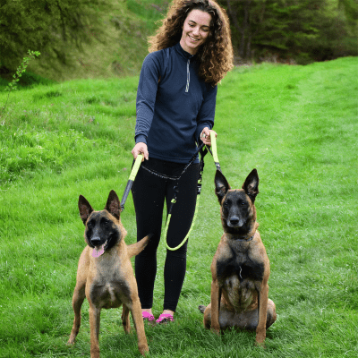Double laisse pour chien | Anti - choc™ - Chien store