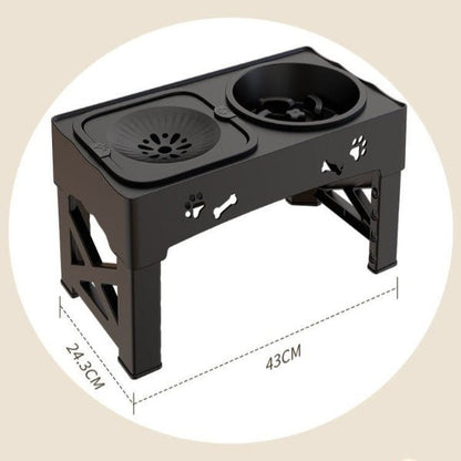 gamelle chien surelevee elevatbowl dimensions 43cm reglable pour petits et grands chiens