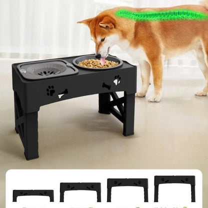 gamelle chien surelevee elevatbowl reglable reduit pression cou et articulations