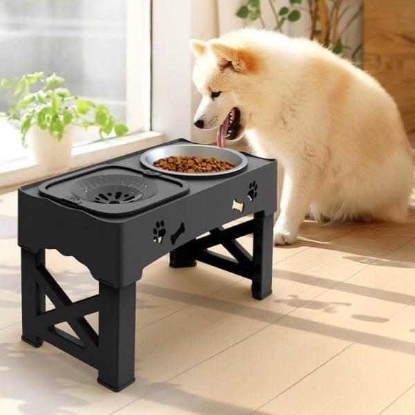 gamelle chien surelevee en acier inoxydable elevatbowl stable durable et facile a nettoyer