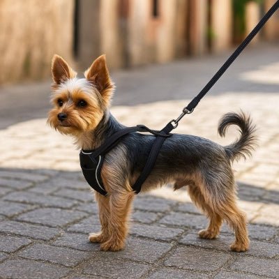 harnais anti traction calmitrax yorkshire promenade rue pavée