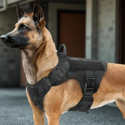 Harnais anti traction chien tactique pour activités sportives et entraînement – ControlMax™