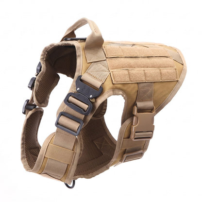 Harnais anti traction chien ControlMax kaki présenté seul sur fond blanc