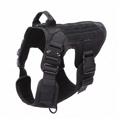 Harnais anti traction chien ControlMax noir présenté seul sur fond blanc