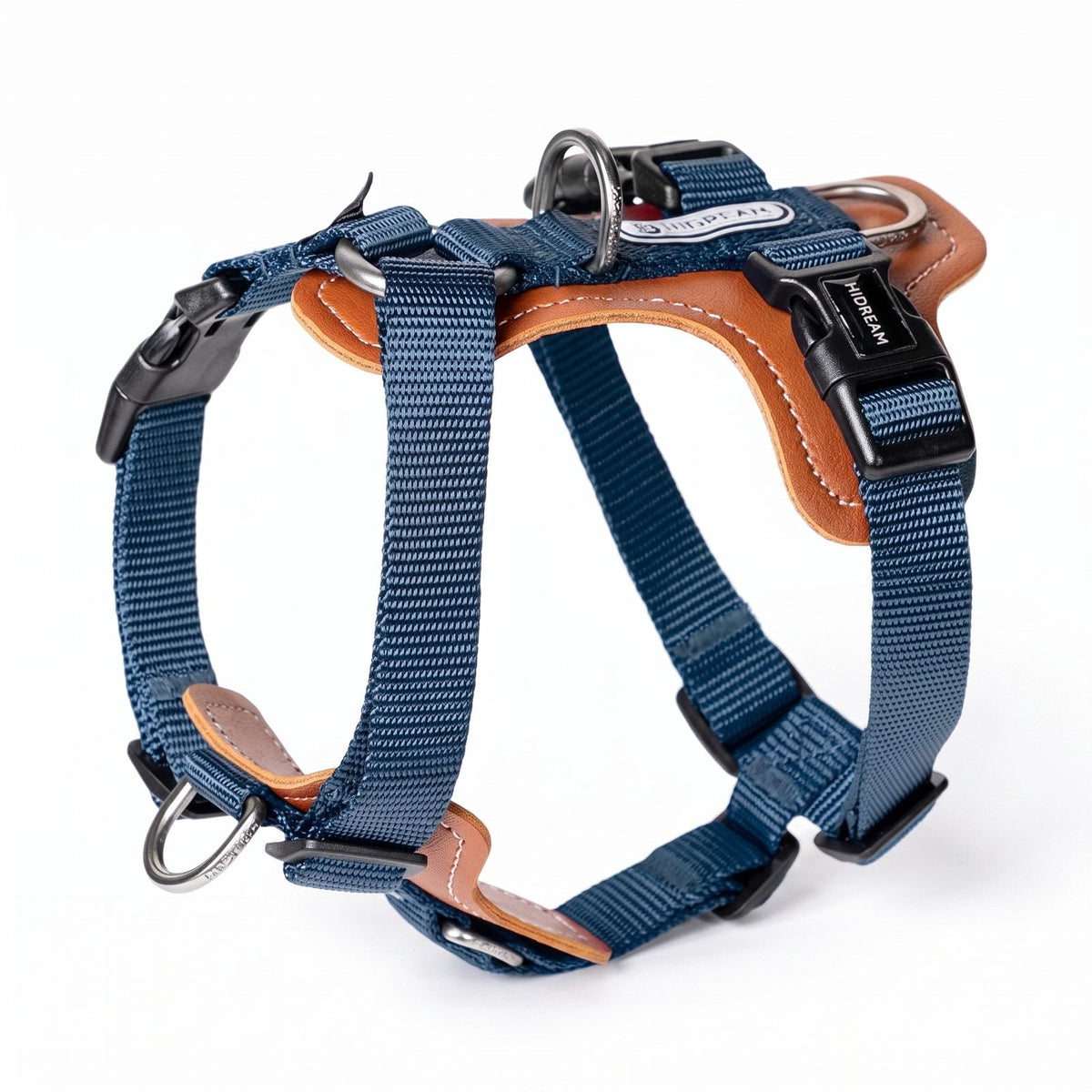 Harnais en Y HiDREAM bleu marine, vue à plat