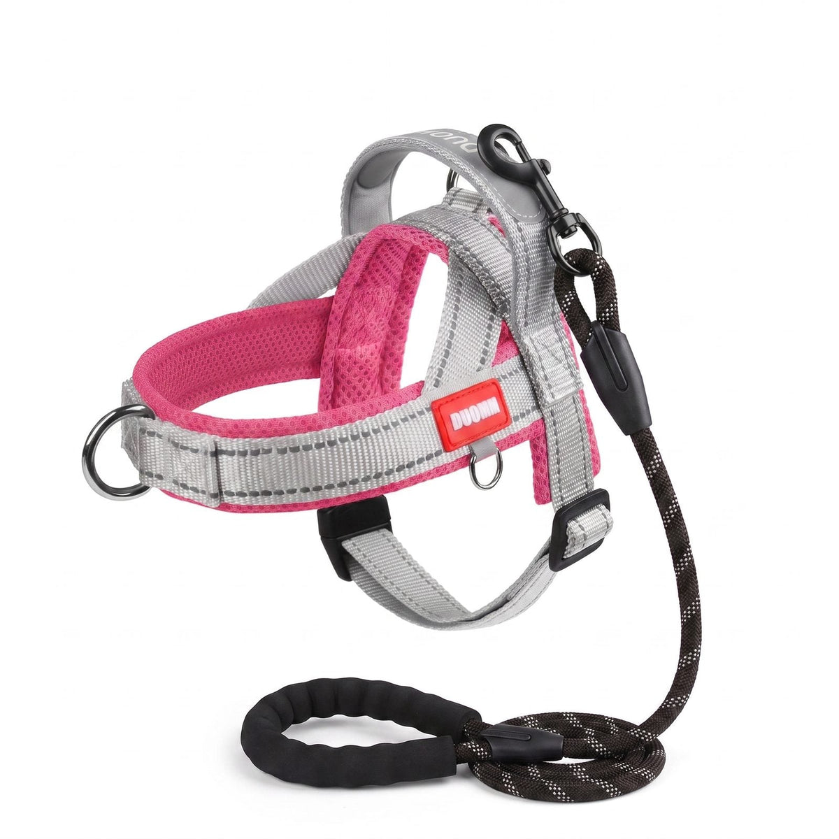 Guide des tailles du harnais pour chien confort respirant avec laisse, du S au XL