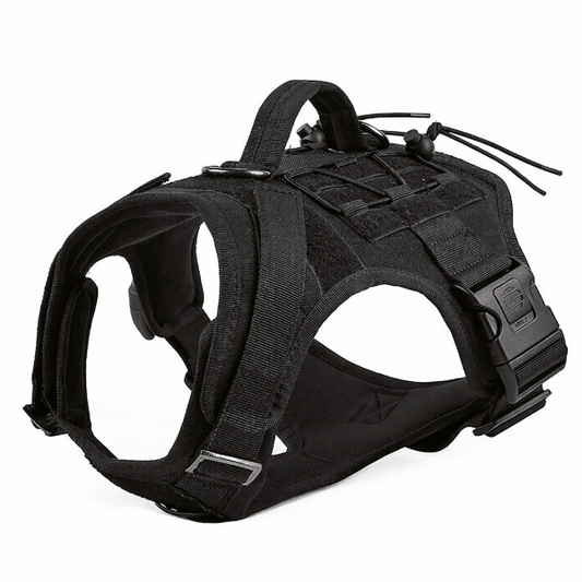 harnais tactique chien noir tactique canisforce attache securisee poignee controle rapide