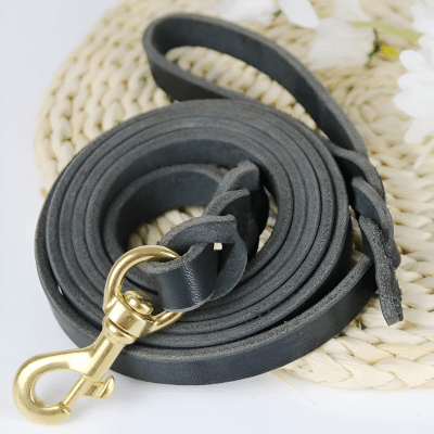 Laisse chien | cuir véritable - Chien store