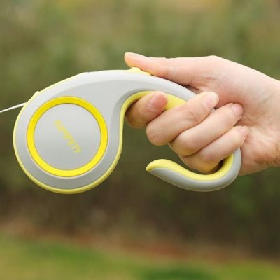 Laisse pour chien rétractable jaune confortable GlideLeash™