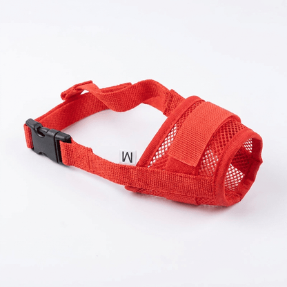 museliere chien a clip de securite rouge packshot produit