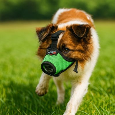  Muselière petit chien verte ultra-respirante pour promenade en sécurité
