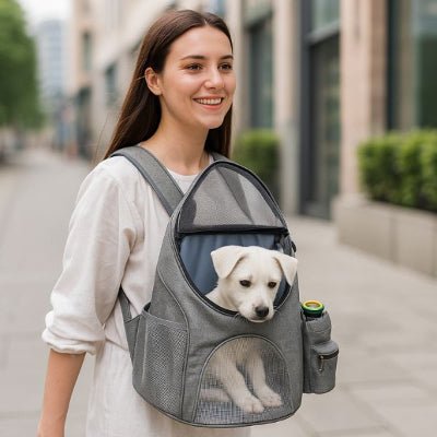 Sac a dos chien idéal pour les promenades urbaines, confort maximal pour votre compagnon et style élégant | Canirando™