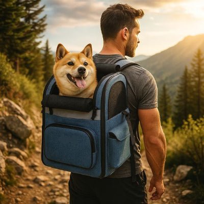 sac a dos chien randonnée shiba dans montagne respirant et confortable airpack